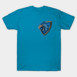 shield of the smart eagle bronze and blue T-Shirt